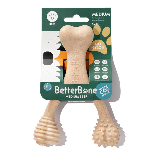 BetterBone Medium Density Natural Beef Flavor Dog Toy