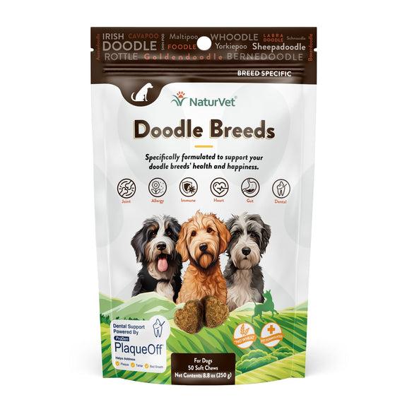 NaturVet Breed Specific Doodle Breeds Soft Chews Dog Supplement