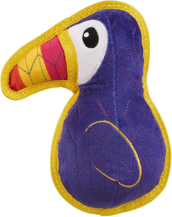 Outward Hound Xtreme Seamz Toucan Dog Toy, Purple