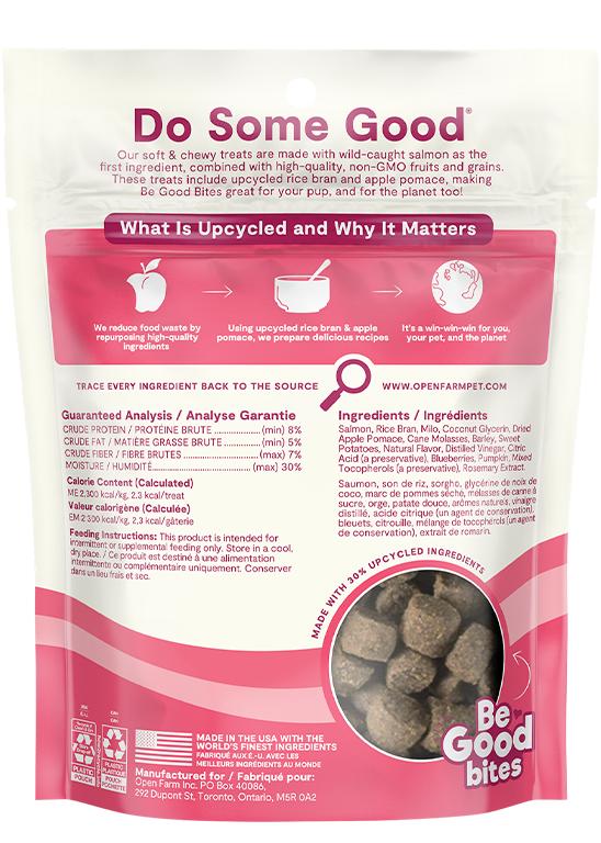 Open Farm Be Good Bites friandises au saumon sauvage pour chiens