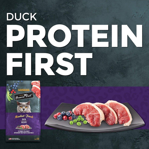 Fussie Cat Market Recette fraîche au canard Croquettes sèches pour chats