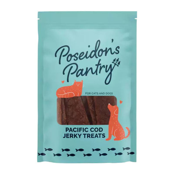Poseidon's Pantry Jerky de morue Friandises pour chiens et chats