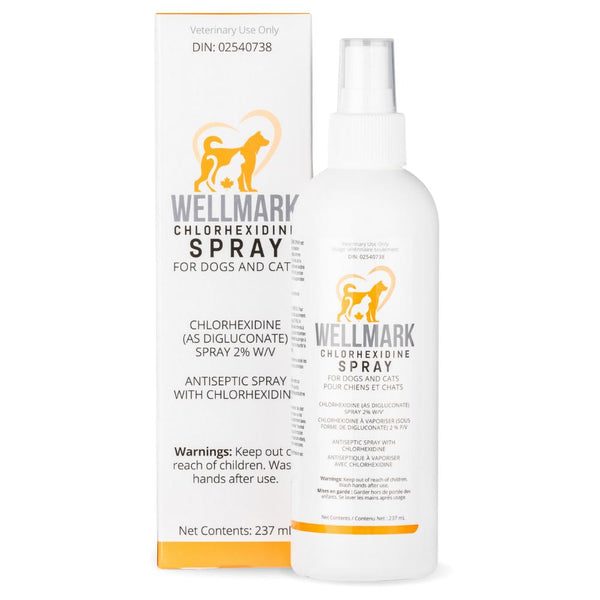 Wellmark Spray Chlorhexidine pour Chiens et Chats