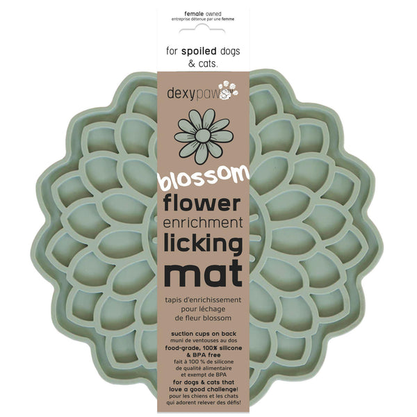 Dexypaws Blossom Flower Enrichment Licking Mat Dog & Cat Slow Feeder