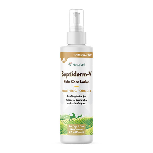 NaturVet Septiderm-V Skin Care Lotion for Dogs & Cats, 8-oz