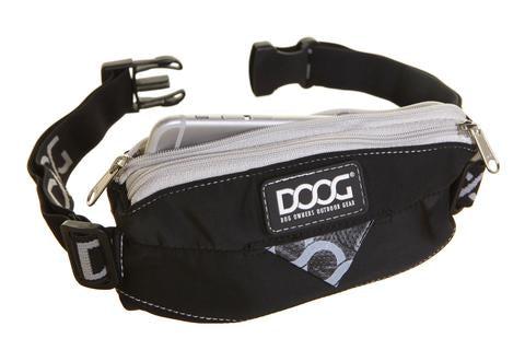 DOOG Ceinture de marche Mini Stretch pour chiens, noire