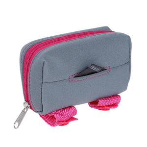 DOOG Distributeur de sacs Walkie Pouch, rose/gris