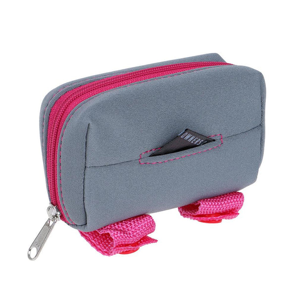 DOOG Distributeur de sacs Walkie Pouch, rose/gris