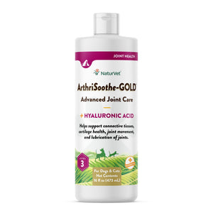 NaturVet Advanced Care ArthriSoothe-GOLD Level 3 Liquid Dog & Cat Supplement