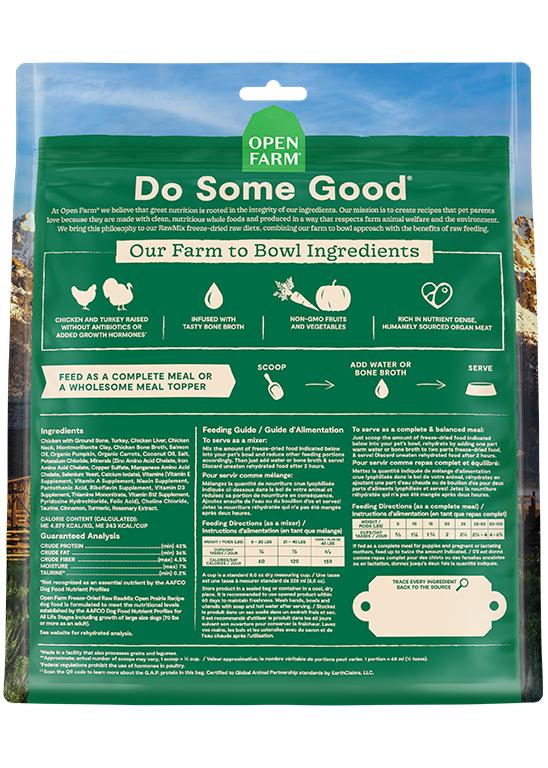 Open Farm RawMix Open Prairie Recipe Freeze-Dried Raw Dog Food