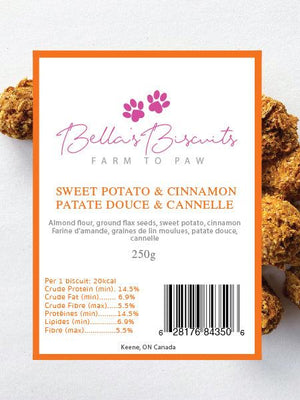 Bella's Biscuits Sweet Potato & Cinnamon Dog Treats