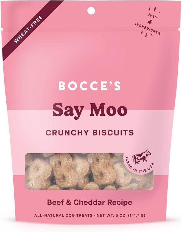 Bocce's Bakery Biscuits croquants Say Moo