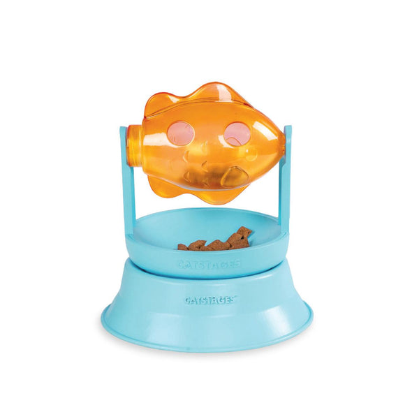 Catstages 2-in-1 Spinning Fish & Ball Track Topper Treat Cat Toy