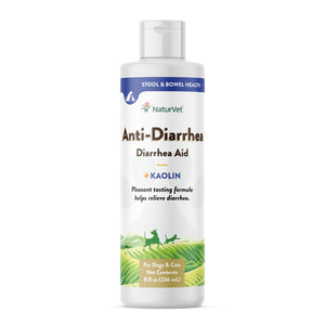 NaturVet Anti-Diarrhea Diarrhea Aid Plus Kaolin Liquid Dog & Cat Supplement, 8-oz