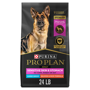 Purina Pro Plan Sensitive Skin & Stomach nourriture sèche saumon pour grandes races adultes