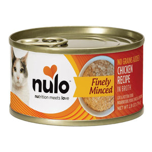 Nulo Finely Minced Chicken in Broth Wet Cat Food Can