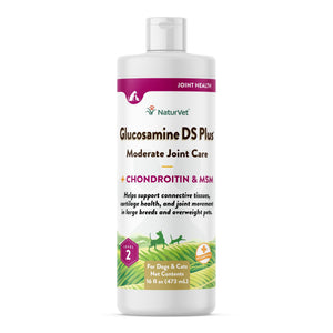 NaturVet Moderate Care Glucosamine DS Plus Level 2 Liquid Dog & Cat Supplement