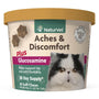 NaturVet Aches & Discomfort Plus Glucosamine Soft Chews Cat Supplement, 60-count
