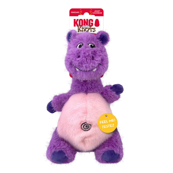 KONG Knots Belly Hippo Dog Toy