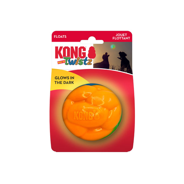 KONG Twistz High-Vis Ball Dog Toy