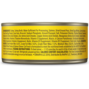 Wellness Complete Health Sliced Turkey & Salmon Dinner Wet Cat Food Cans
