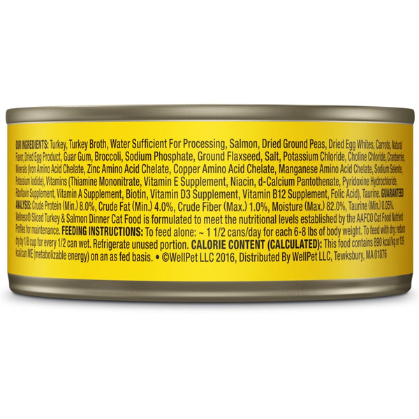 Wellness Complete Health Sliced Turkey & Salmon Dinner Wet Cat Food Cans