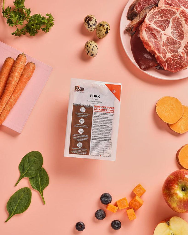 Just Raw Porc Complet Nourriture Congelée pour Chiens