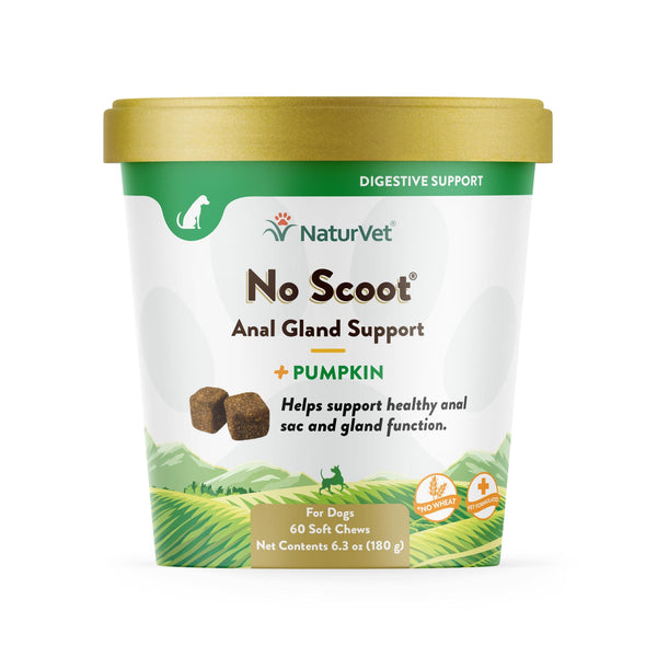 NaturVet No Scoot Plus Pumpkin Soft Chews Dog Supplement