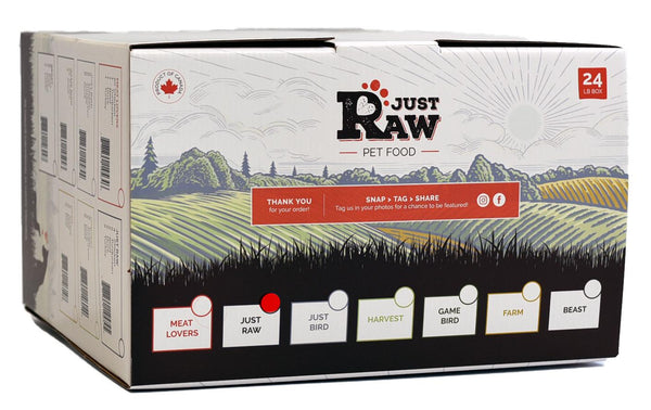 Just Raw Combo Complète Nourriture Congelée pour Chiens