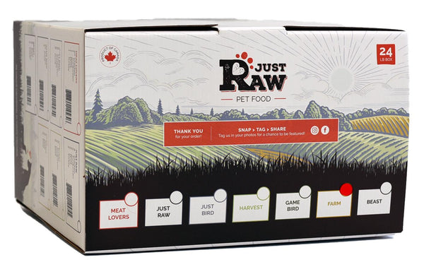 Just Raw Combo Ferme Complète Nourriture Congelée pour Chiens