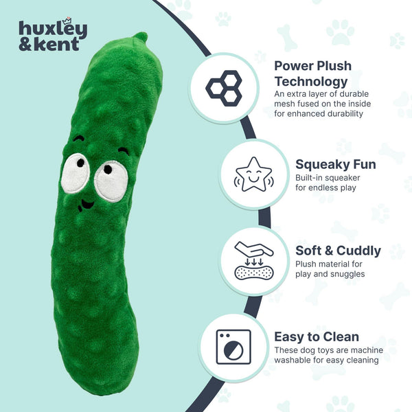 Huxley & Kent Power Plush Fetchies Dell Pickle Dog Toy