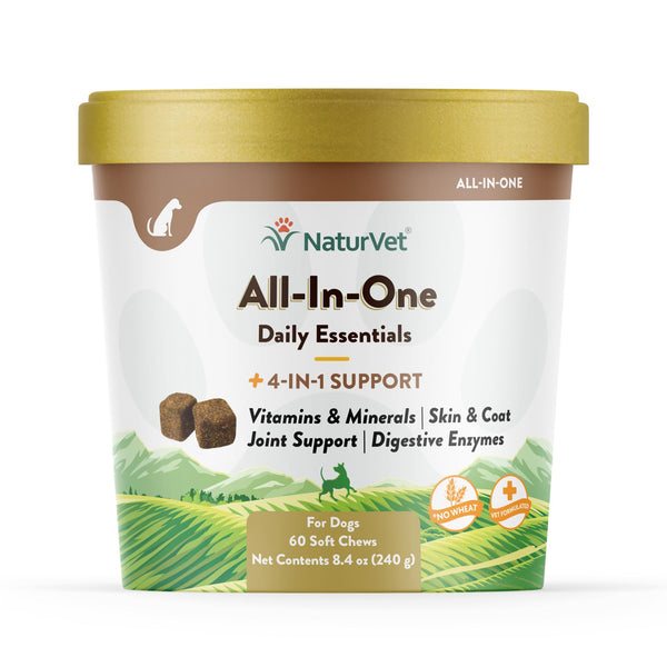 NaturVet All-In-One 4-IN-1 Support Soft Chews Dog Supplement