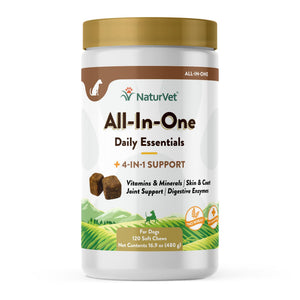 NaturVet All-In-One 4-EN-1 Support Complément mouche pour chiens