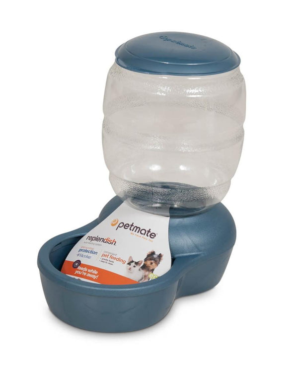 Petmate Distributeur Replendish avec Microban Pearl pour animaux, Bleu Paon