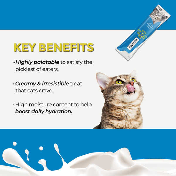 Fussie Cat Friandises Premium Thon aux Anchois en Purée de Lait de Chèvre pour chat