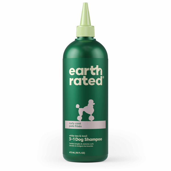 Earth Rated Shampoing 3-en-1 Thé blanc & Basilic pour pelage bouclé