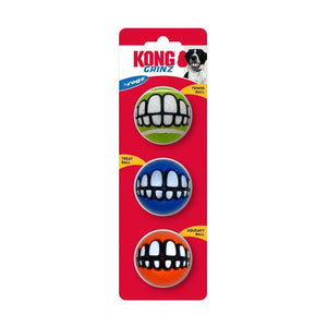 KONG Grinz by Rogz Variety Ball Dog Toy, Small