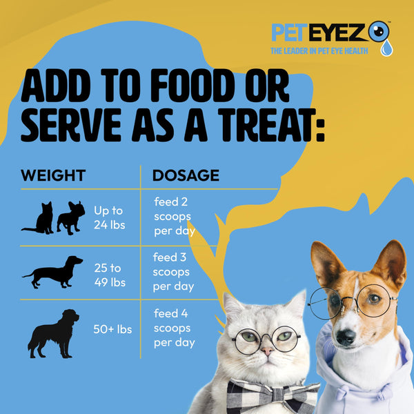 Pet Eyez Poudre Vitaminée Complément pour Chiens et Chats au Poulet