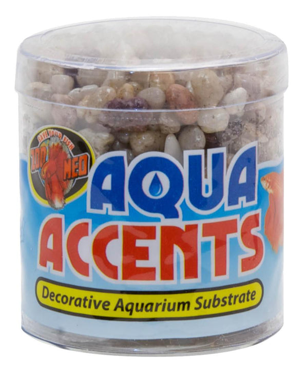 Zoo Med Aqua Accents River Pebbles Aquarium Substrate, Light