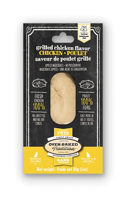 Oven-Baked Tradition Friandises Chat Filet de Poulet & Poulet Grillé