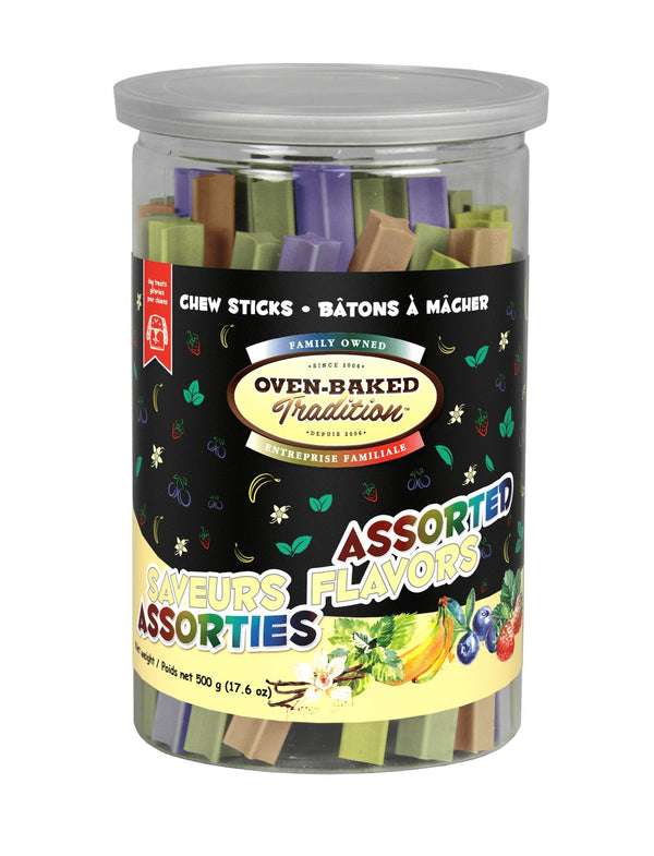 Oven-Baked Tradition Assorted Flavors Chew Sticks Dog Treats