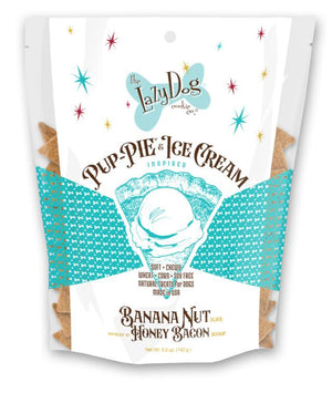 The Lazy Dog Cookie Co. Friandises pour chiens Pup-PIE & Crème glacée Banane Noix au Miel & Bacon