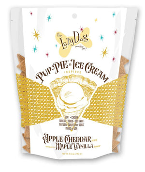 The Lazy Dog Cookie Co. Friandises pour chiens Pup-PIE & Crème glacée Pomme Cheddar à l'Érable & Vanille