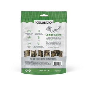 Icelandic+ Friandises pour chiens Bâtons combo Cabillaud & Épinards
