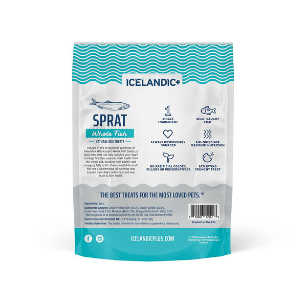 Icelandic+ Friandises entières pour chiens Sprat