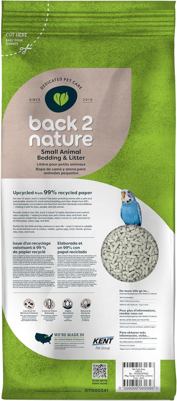 Back-2-Nature Litière et couchage pour petits animaux en granulés