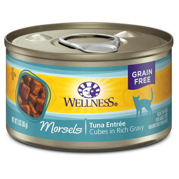 Wellness Complete Health Grain-Free Morsels Tuna Entree Wet Cat Food Cans