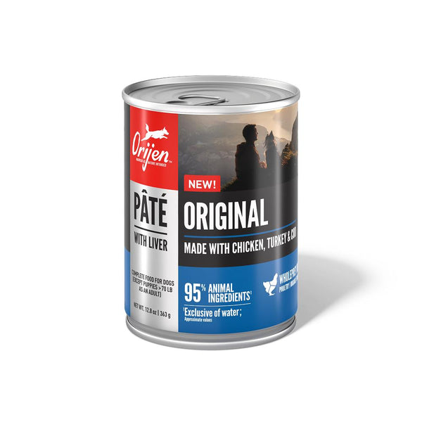 ORIJEN Original Pate with Liver Grain-Free Wet Dog Food Can