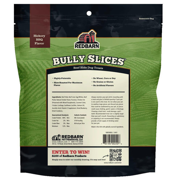 Redbarn Bully Slices Hickory BBQ Dog Treats