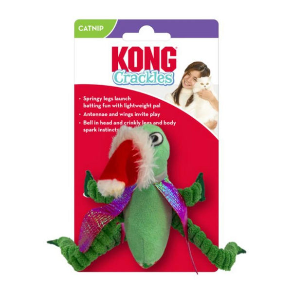 KONG Jouet chat sauterelle Holiday Crackle